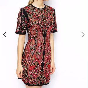 ASOS Premium Embroidered Shift Dress